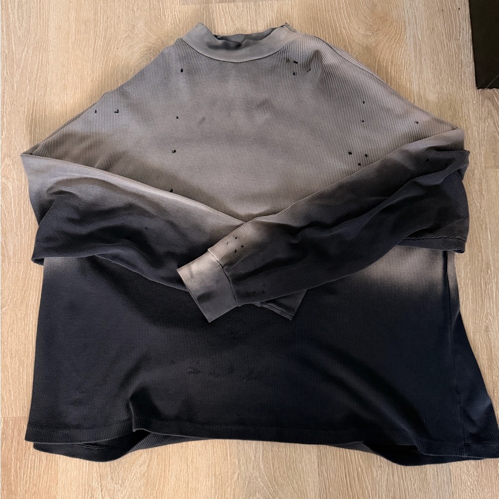 MNML Black and Gray Ribbed Shirt